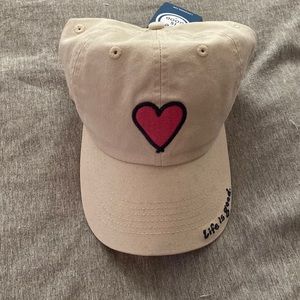 Life is Good tan hat